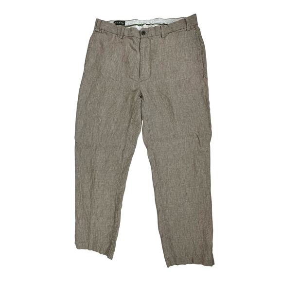 Orvis Mens Linen Blend Pants Size 36x29 Lot of 2 Pair Gray Khaki - Picture 12 of 15